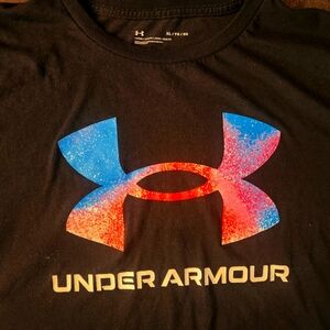 Young Lady's Black Under Armour Tee Shirt